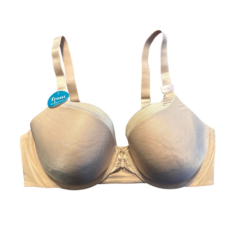 NEW Vanity Fair Beauty Back Full Figure Underwire Bra Beige 36D
